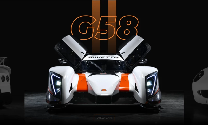 Ginetta & Sub-Brands - Custom Web Design