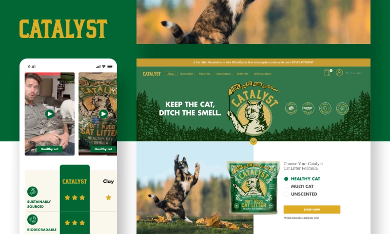 Sustainable cat pet litter