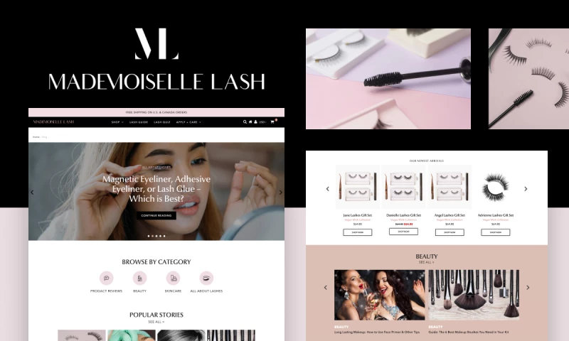 Paspartoo - Mademoiselle Lash: UX Audit. Shopify Theme Improvement. Marketing Apps Integrations. SEO and Image Optimization (UX Audit. Shopify Theme Dev. Apps Integrations, SEO)