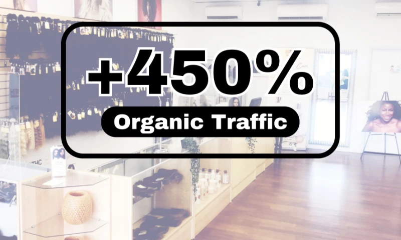 450% Increase in Organic Traffic