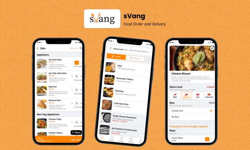 Alian Software - sVang: Food Ordering and Delivery App