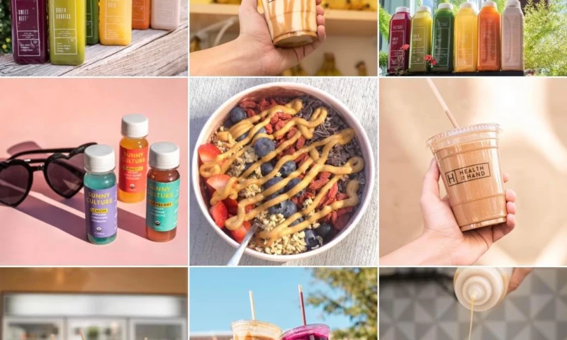 Instagram content creation for juice & smoothie bar