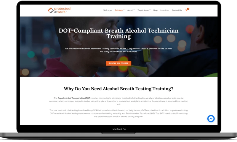 Protected At Work Web Design