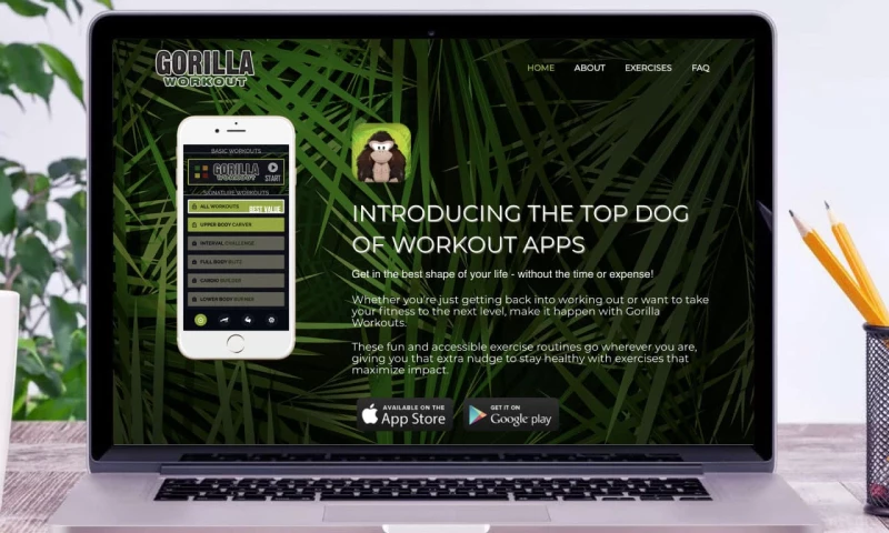 Scopic - Gorilla Workout Web Design