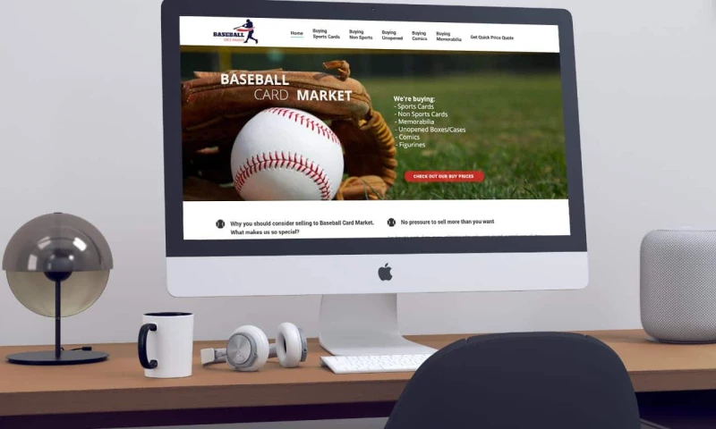 Scopic - Baseball Card Market Web Design