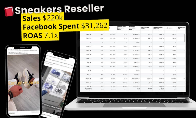 Sneaker Reseller PPC Ads on Facebook