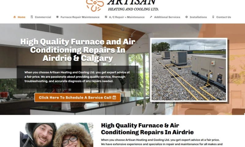 Advance Web Solutions - Artisan Heating & Cooling