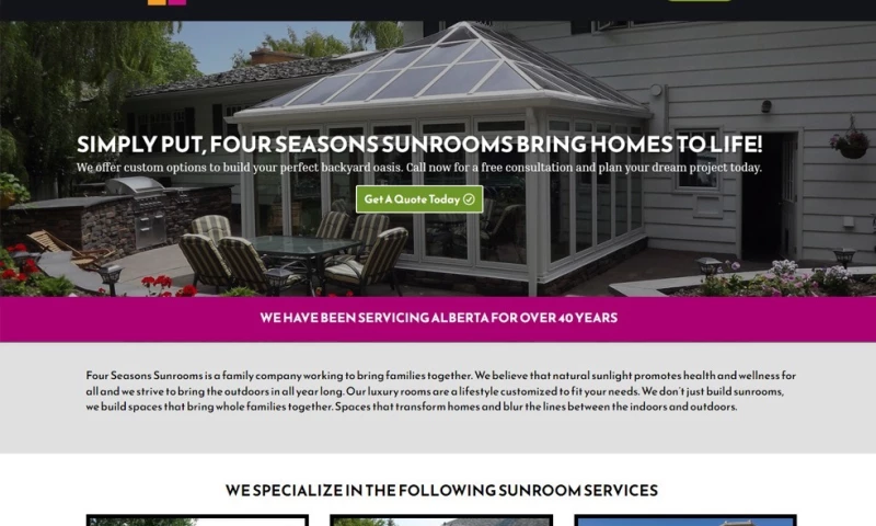 Advance Web Solutions - Four Seasons Sunrooms
