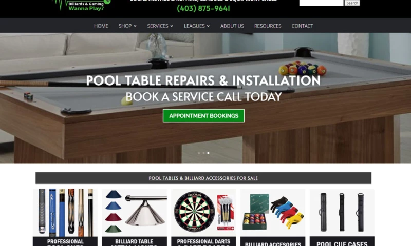 Advance Web Solutions - Mojo Billiards