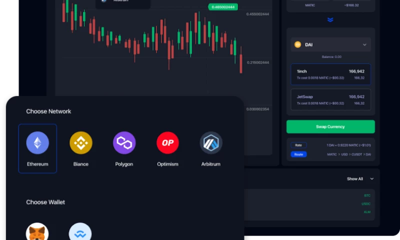 DeFi platform for cross-chain conversions