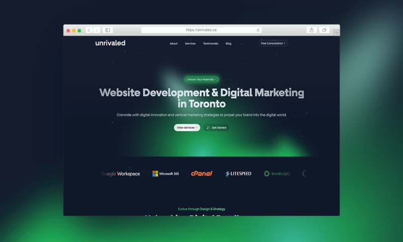 Unrivaled Marketing - Custom WordPress Theme