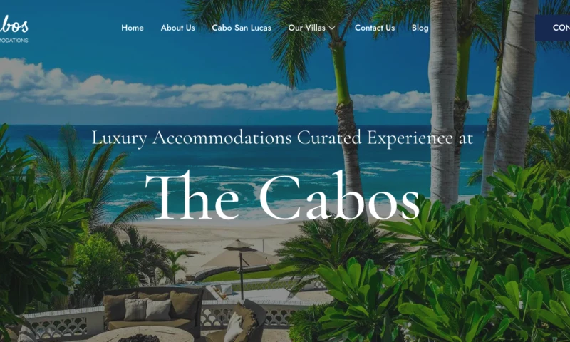 Web Design for Luxury vacations