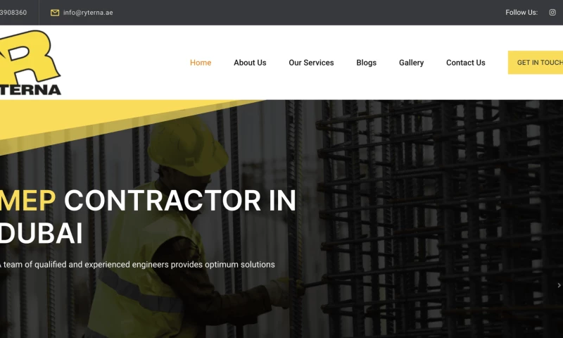 Orange Dice Solutions - Website for Ryterna, UAE