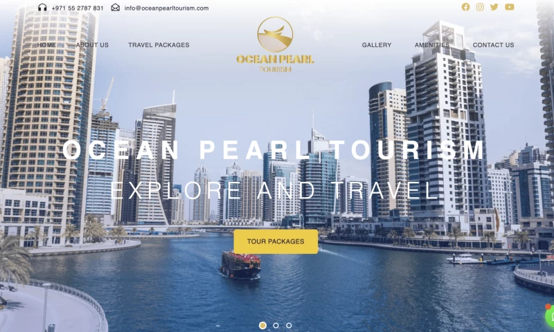 Orange Dice Solutions - Website developed for Ocean Pearl, Dubai