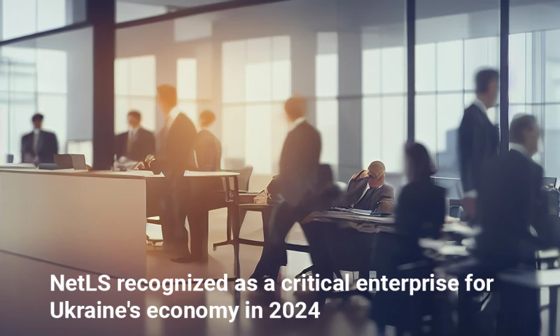 NetLS - NetLS company recognized as a critical enterprise for Ukraine's economy in 2024