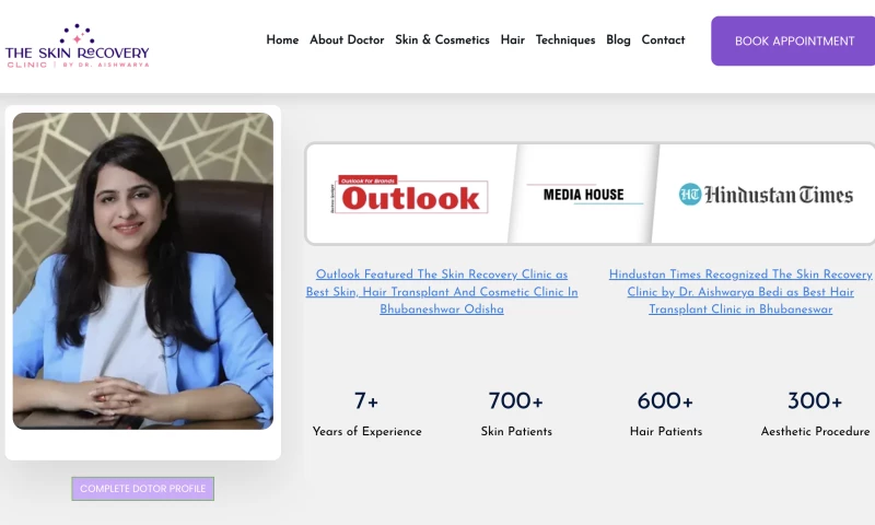 4 Doctor Marketing Agency - The Skin Recovery Clinic Bhubaneswar