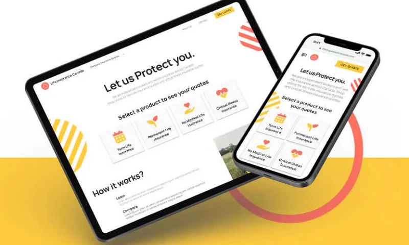 Xfive - An intuitive site for a life insurance broker
