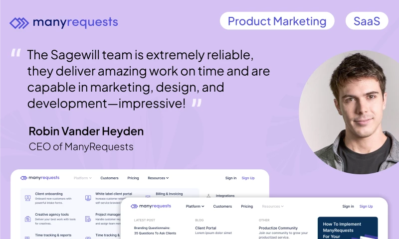Sagewill - ManyRequests: Client portal for creative agencies