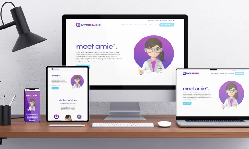 STL Website Development - Enhancing Healthcare with Amie, by FavorHealth