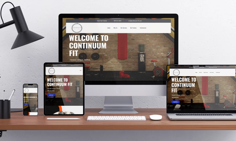 STL Website Development - Continuum Fit: Website for Local Personal Trainer