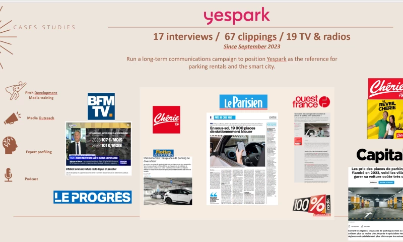 PR and Communication Campaign for Yespark