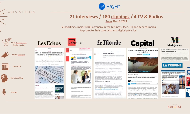 Hello SunRise PR - PR and Communication Campaign for Payfit