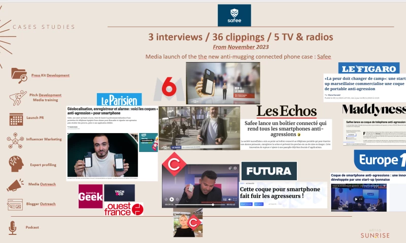 Hello SunRise PR - PR and Communication Campaign for Safee