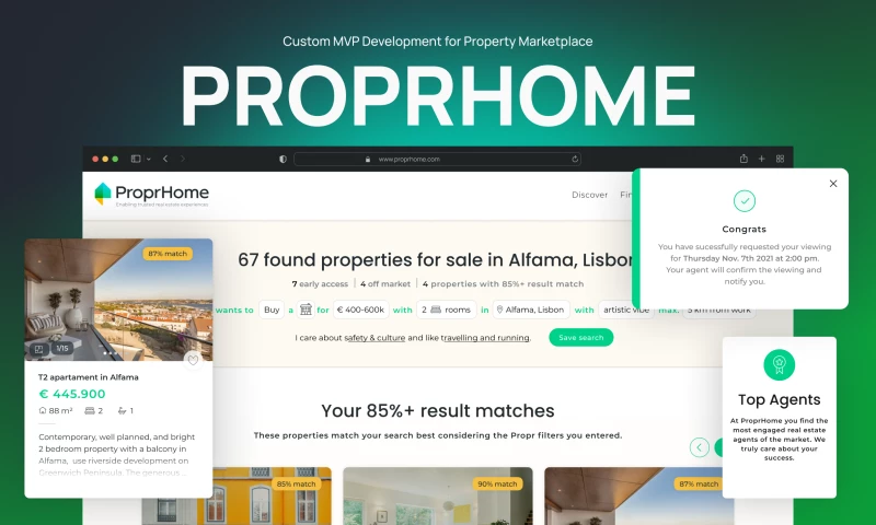 Custom MVP Development for Property Marketplace