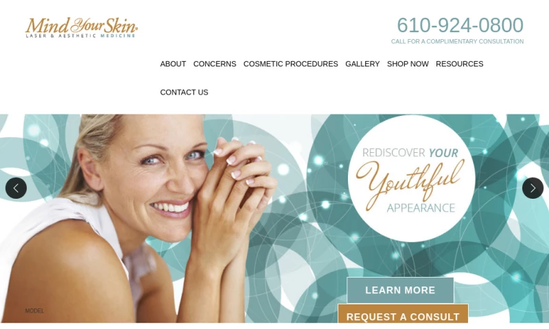 Mind Your Skin | Plastic Surgery eCommerce Website Design