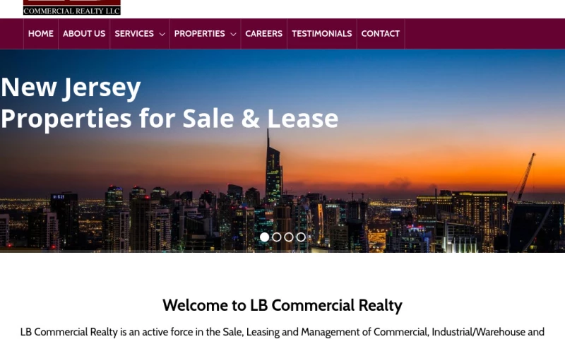 Real Estate Web Design & SEO for NJ Realtor | LB Commercial Realty