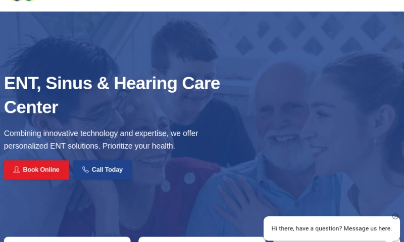 ENT, Sinus & Hearing Care Center Web Design & SEO