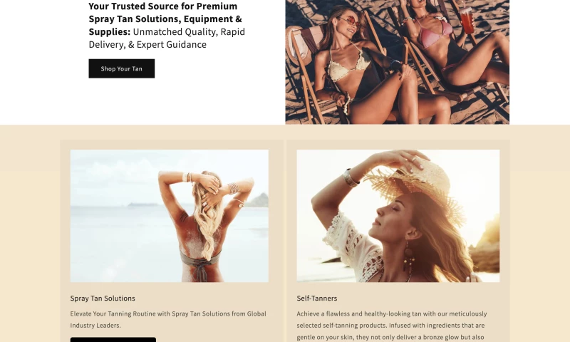 Artesian Tans Migration from BigCommerce to Shopify