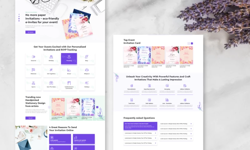 Digital Invitation builder