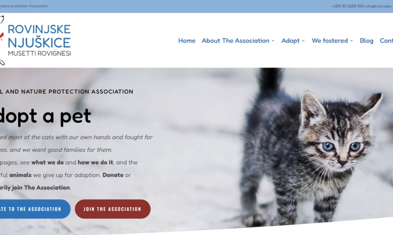 Prosperitas - Website for nonprofit organization Rovinjske Njuskice