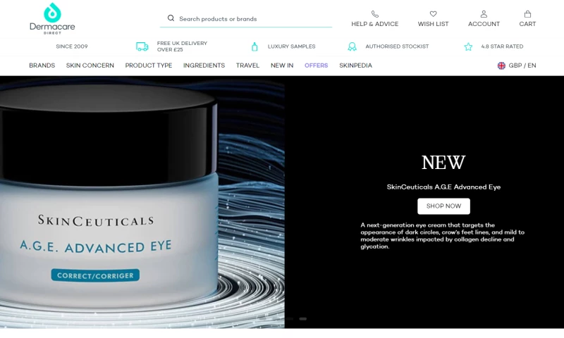 Alva Commerce - UX/UI And Backend Enhancement For Dermacare Direct Online Store