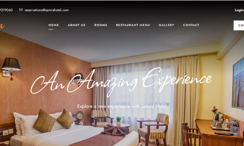 Butterfly Prime Solutions - Samra Hotel Web Development