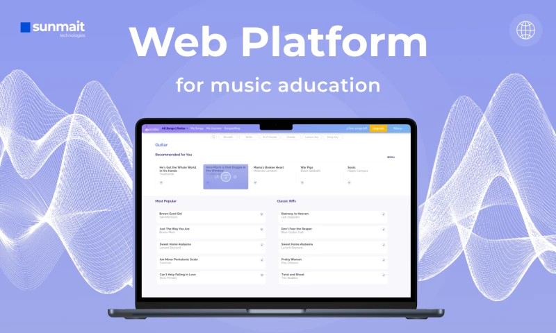 Web platform for music education