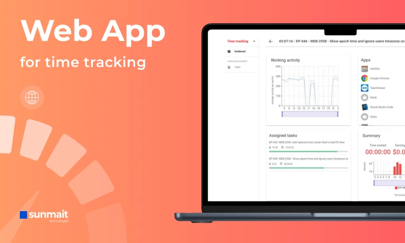 Time tracking app