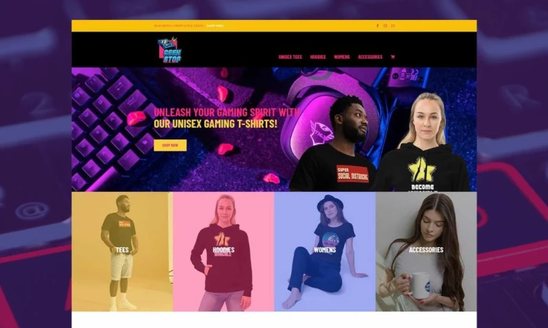 Parallax Creative Web Design - Geek Stop Apparel