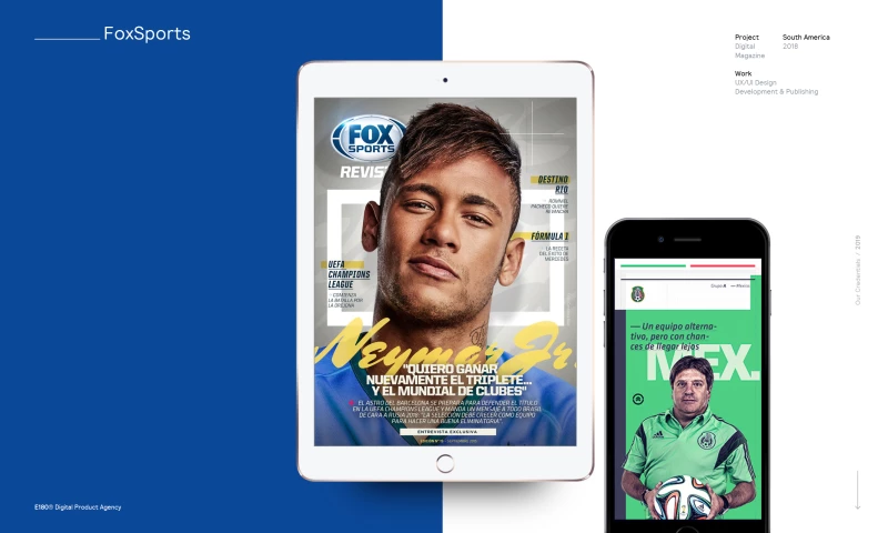 E180 Digital Product Agency - FOX Sports Magazine