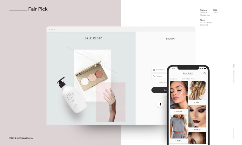 E180 Digital Product Agency - Fair Pick