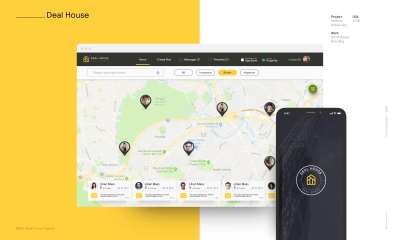 E180 Digital Product Agency - Deal House