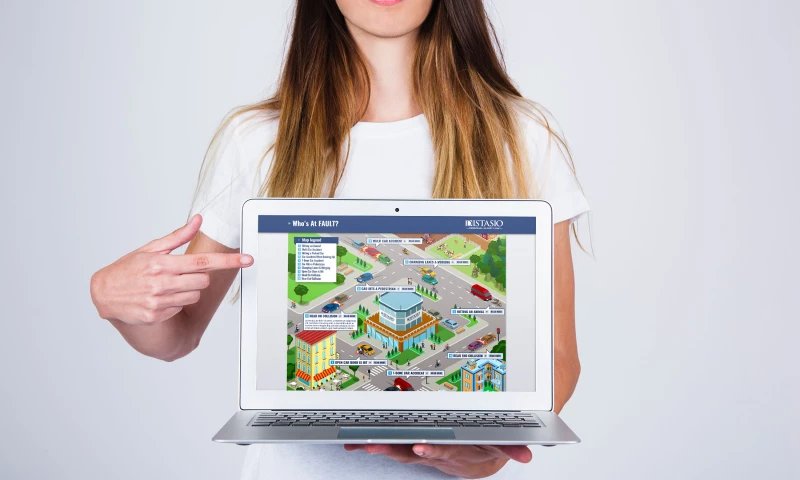 Distasio Law Firm Infographic "WHOS AT FAULT WHEN"