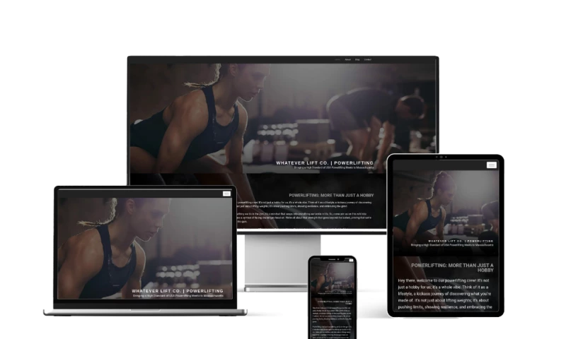 HeartBeep Marketing NH - Website For Powerlifting Client