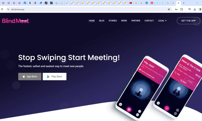Wrexa Technologies - Blindmeet Website & App Development