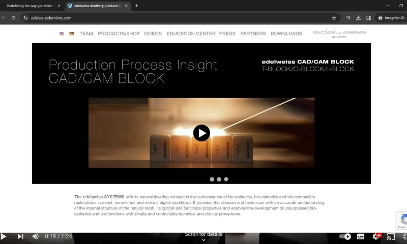 Wrexa Technologies - Edelweises Densistry Website & App