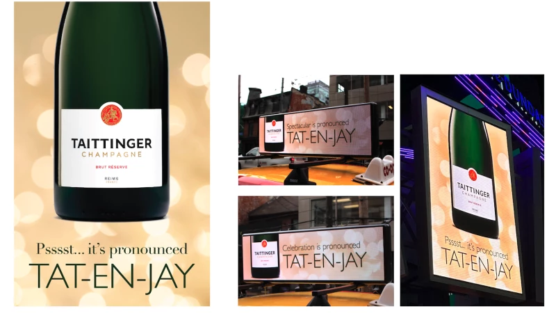 Taittinger Champagne OOH Holiday