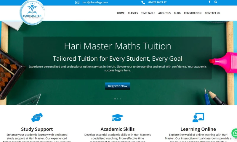 Aswin Web Design - Maths Tuition
