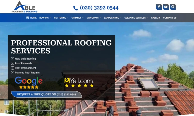 Aswin Web Design - Roofing Contractor