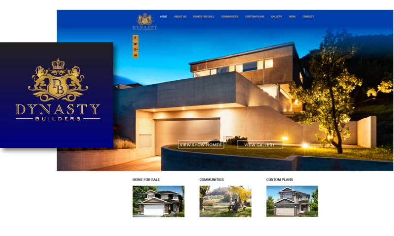 Logo and Website Design for Dynasty Builders